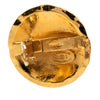 Chanel CC Quilted Gold Plated Round Clip On Earrings Secondhand