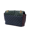Saint Laurent Medium Tricolor Sheepskin Triquilt Monogram College Bag Secondhand