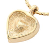 Secondhand Dior Gold Plated Strass Heart Pendant Necklace