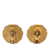 Chanel Gold Plated Resin CC Chain Round Clip On Earrings Secondhand