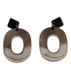 Hermès Lacquered Horn Isthme Push Back Earrings Secondhand