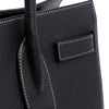 Secondhand Saint Laurent Small Grained Calfskin Topstitch Sac De Jour Satchel