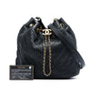 Chanel Medium Crumpled Calfskin Coco Pleats Drawstring Bucket Bag Secondhand