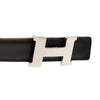 Hermès Box Calf and Togo Constance H Reversible Belt Secondhand