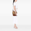 LOEWE Small Raffia and Calfskin Balloon Bucket Bag Secondhand