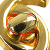 Chanel Gold Plated CC Turn Lock Clip on Earrings Secondhand