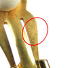 Chanel Gold Plated CC Turn Lock Clip on Earrings Secondhand