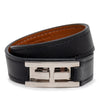 Hermès Leather Drag Double Tour Wrap Bracelet T1 Secondhand