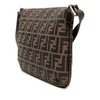 Fendi Zucca Canvas Double Flap Shoulder Bag Secondhand