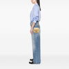 Chanel CC Chevron Metallic Aged Calfskin Bubble Flap Secondhand