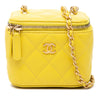 Chanel Mini CC Quilted Lambskin Vanity Case With Chain Secondhand