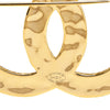 Secondhand Chanel Gold Plated Enamel CC Brooch