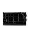 Chanel CC Chocolate Bar Patent Clutch on Chain Secondhand