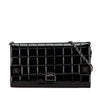Chanel CC Chocolate Bar Patent Clutch on Chain Secondhand
