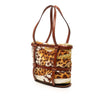 Ferragamo Quilted Nylon and Leather Jungle Safari Bucket Bag Secondhand
