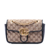 Gucci Small GG Marmont Matelasse Diagonal GG Canvas and Leather Shoulder Bag Secondhand