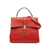 Celine Leather 16 Turn Lock Top Handle Bag Secondhand