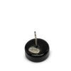 Chanel CC Brass and Resin Round Push Back Earrings Secondhand