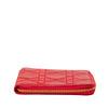 Dior Lambskin Cannage Lady Dior Zip Around Compact Wallet Secondhand