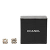 Chanel Brass Floral Strass Push Back Earrings Secondhand
