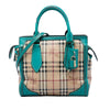 Burberry Small Haymarket Check Coated Canvas Honeywood Tote Secondhand
