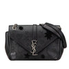 Saint Laurent Medium Monogram Heart Patchwork Chain Wallet Secondhand