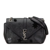 Saint Laurent Medium Monogram Heart Patchwork Chain Wallet Secondhand