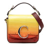 Chloé Mini Croc Embossed Ombre Calfskin C Satchel Secondhand