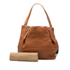 Burberry Medium Leather and House Check Canvas Maidstone Satchel Secondhand