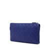 Chanel CC Quilted Lambskin Double Zip Pouch Secondhand