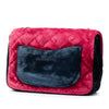 Chanel Paris Cosmopolite Small Tricolor Quilted Velvet Private Affair Camellia Flap Secondhand