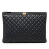 Chanel Large Quilted Caviar Boy O Case Clutch Secondhand