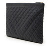 Chanel Large Quilted Caviar Boy O Case Clutch Secondhand