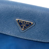 Prada Saffiano Trimmed Tessuto Chain Crossbody Secondhand