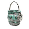LOEWE Bicolor Leather Fringe Bucket Bag Secondhand