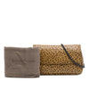 Bottega Veneta Small Calfskin Intrecciomirage Leopard Print Chain Flap Crossbody Secondhand