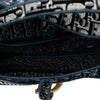 Dior Oblique Embroidered Velvet Saddle Bag Secondhand