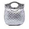 Chanel Quilted Crumpled Metallic Calfskin 31 Shopping Tote Secondhand
