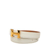 Hermès Box Calf and Courchevel Constance H Reversible Belt Secondhand