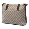 Gucci Large GG Supreme Double Buckle Flap Messenger Bag Secondhand