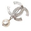 Chanel CC Brass Faux Pearl Brooch Secondhand