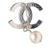 Chanel CC Brass Faux Pearl Brooch Secondhand