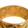Chanel CC Gold Plated Quilted Wide Cuff Bracelet Secondhand