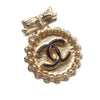 Chanel CC Gold Plated Bow Bullet Back Earrings Secondhand
