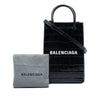 Balenciaga Mini Croc Embossed Leather Shopping Phone Holder Secondhand