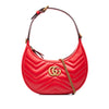 Gucci Mini GG Marmont Matelasse Calfskin Half Moon Bag Secondhand