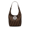 Fendi Zucca Canvas Shoulder Bag Secondhand