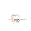 Hermès Palladium Plated Lacquered Cage D H Pendant Necklace Secondhand