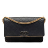 Chanel CC Stitched Caviar and Suede Lady Coco Flap Secondhand