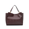 Secondhand Ferragamo Gancini Embossed Trifolio Tote Bag